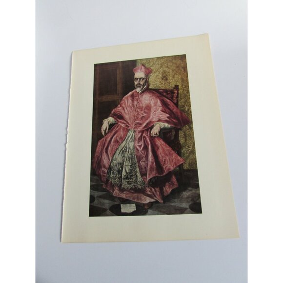 Vintage El Greco Print Don Fernando Nino De Guevara 52848 - Picture 2 of 5